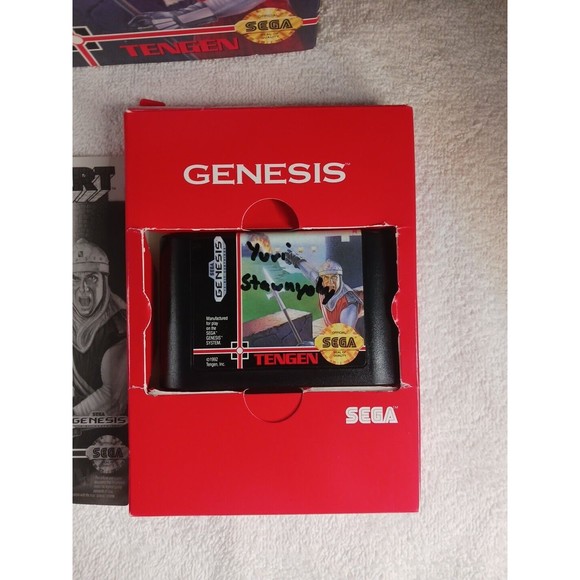 Rampart (Sega Genesis 1992) Cardboard Box Version - CIB Complete With Manual - Picture 4 of 11